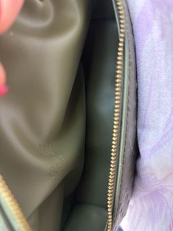Green ostrich loro piana bag