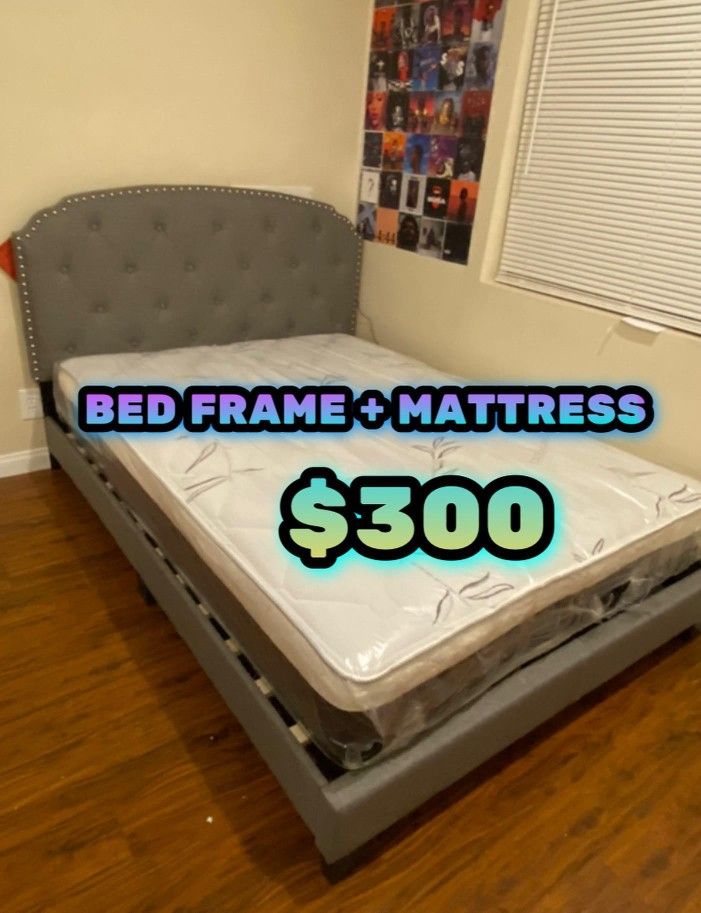 New Queen Size Bed And Mattress