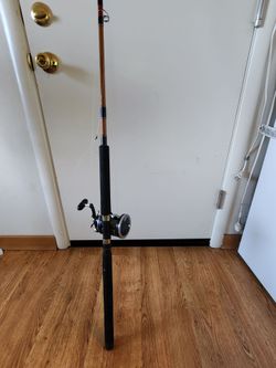 Fenwick hotstick Pole With penn GT 320 reel 7ft 12-30lb