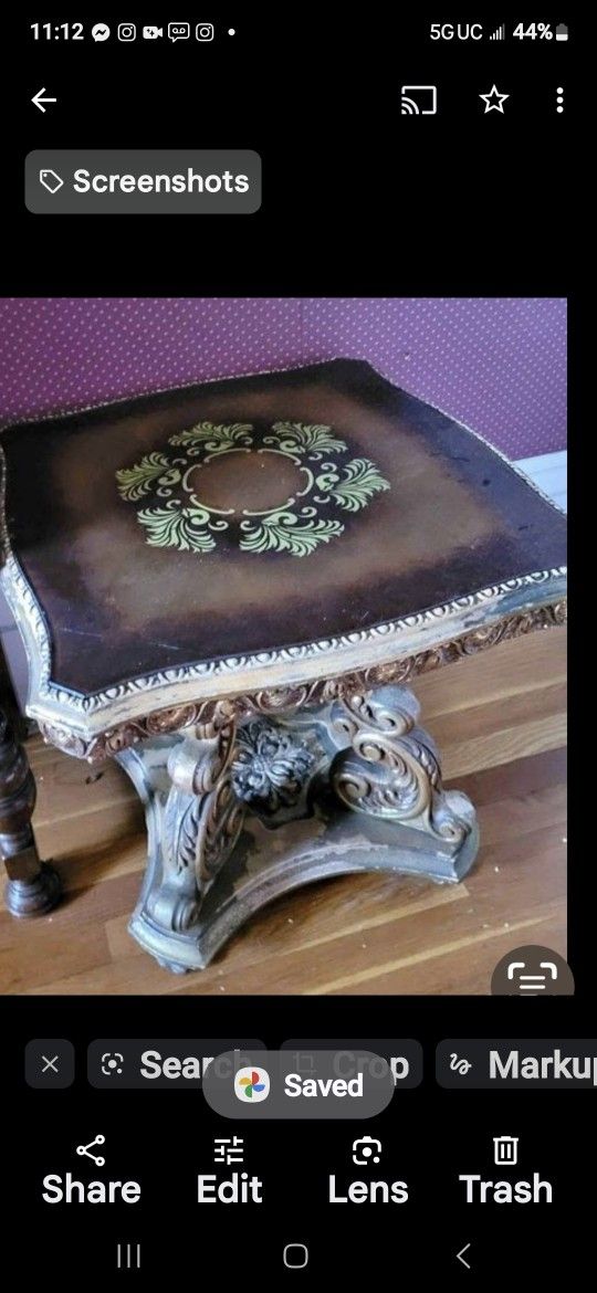 Vintage Gold Table