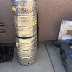 2 Empty Beer Kegs