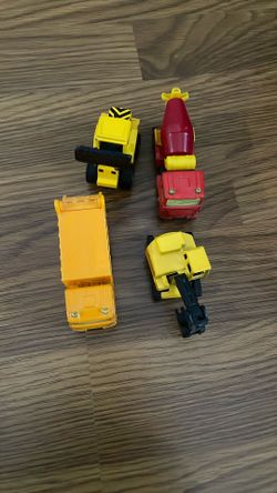 Siku Diecast Toy Lot Construction Set Garbage Truck, Excavator, Cement Truck, Etc 4 Total Great Condition 