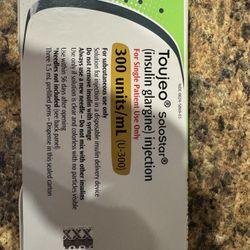 Toujeo Solo star Insulin Glargine injection 300 Unit/Mlu 300