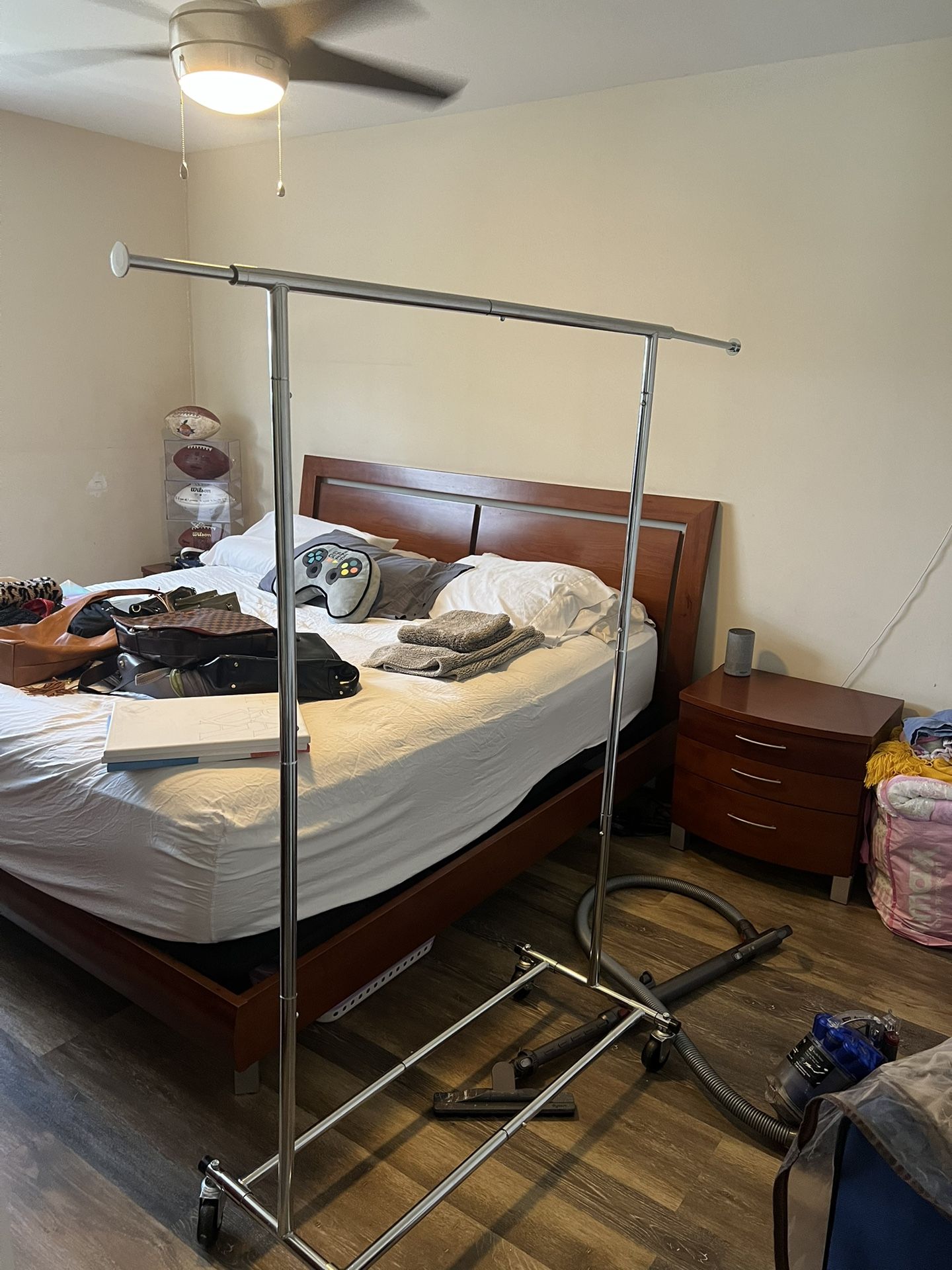Chrome Clothing Rack With Extenders