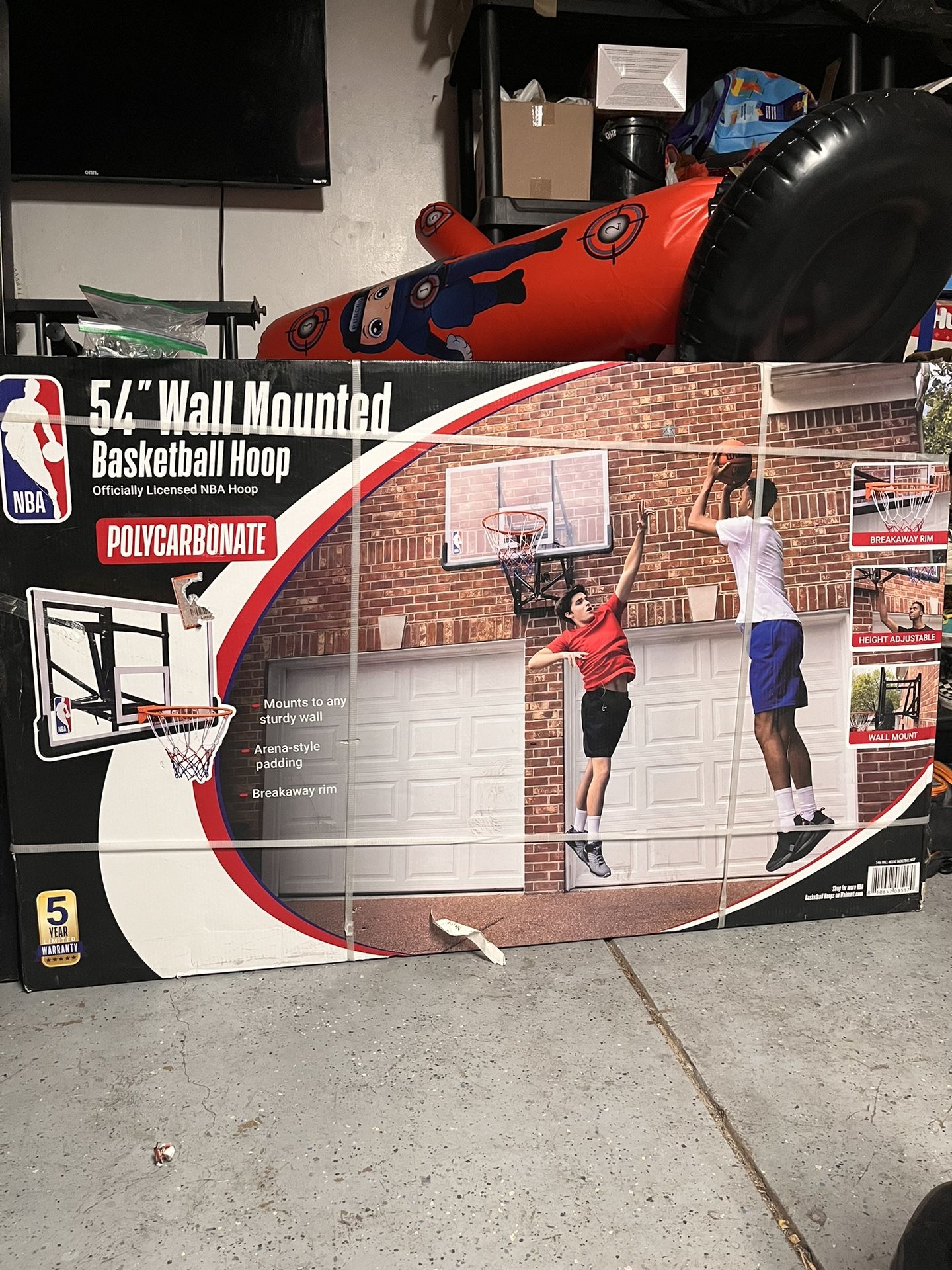NBA Wall-Mounted Basketball Hoop