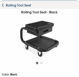 Rolling Tool Seat with Storage Drawer