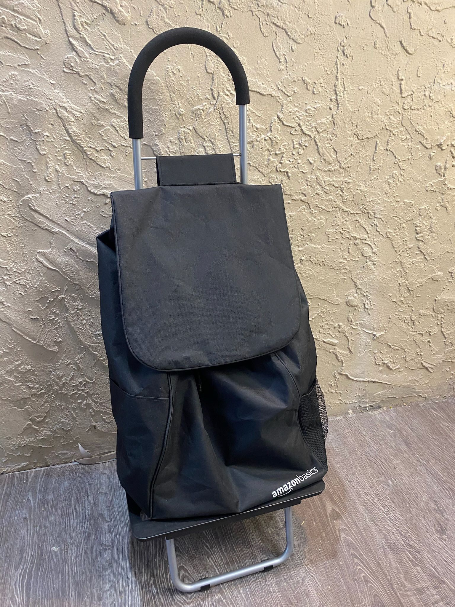 Foldable Shopping Cart Dolly with Wheels & Removable Tote Handtruck - See My Items😃