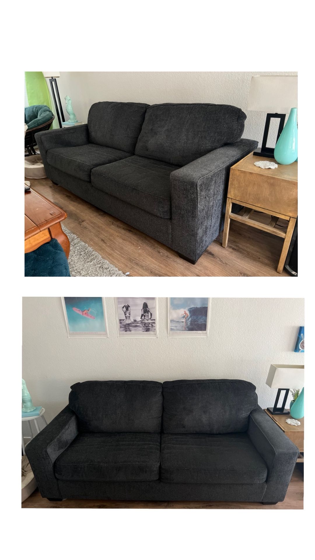 Dark Grey Couch 
