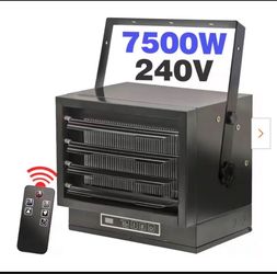7500W 240V Electric Garage Heater with Remote
