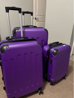 Purple luggage