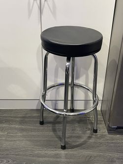 Modern Stool With Crome Legs 