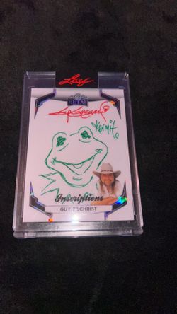 2026 Leaf Pop Century Guy Gilchrist Kermit the Frog Sketch