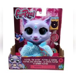 2021 Hasbro FurReal FLITTER the Kitten Interactive Color Change Feeding Toy NEW!