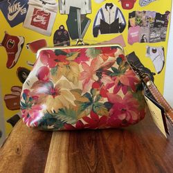 Patricia Nash Floral Wristlet Leather 