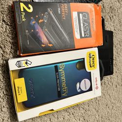 iPhone X & XS Otterbox Case and Spigen Tempered Glass
