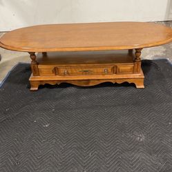 Mid Century Solid Maple Coffee Table