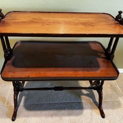 Antique Two-Tier Etagere Table