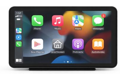 🆕 in 📦 Wireless Carplay Screen for Car,7"Portable Apple Carplay&Android auto,1080P Backup Camera,GPS Navigation,Mirror Link,Siri&Voice Control