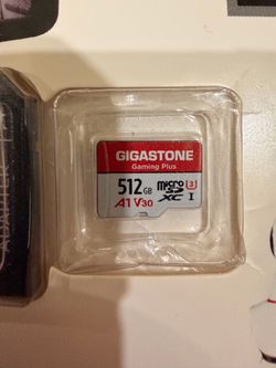 Gigastone 512GB Gaming Plus A1 V30 MicroSD Card
