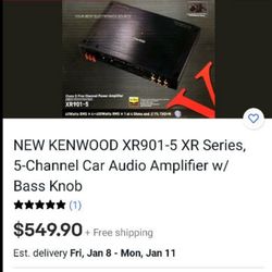 Kenwood 5 Channel amp Great Sound Quality $200 Firm Price
