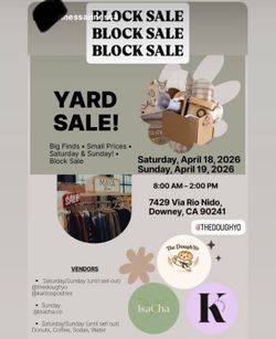 Block yard sale
