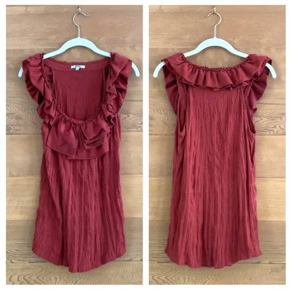Anthropologie Bordeaux Los Angeles tunic top size small
