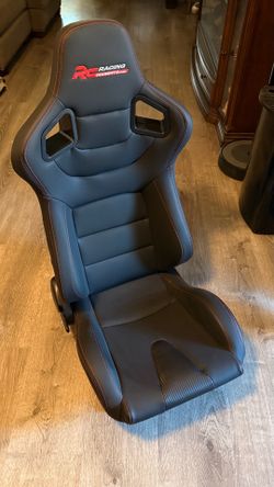 Racing Cockpit Sim Racing Seat with rail sliders.