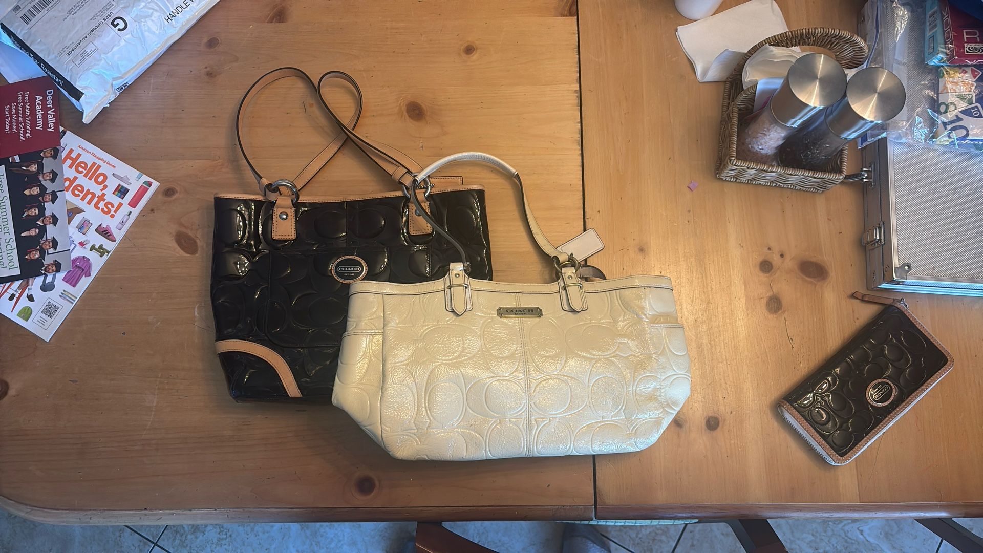 Coach Bags Black and Tan