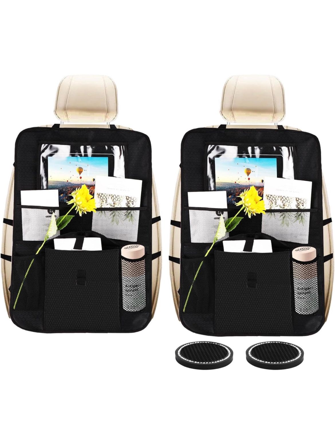 Brand New 2 Pc Car Backseat Organizer