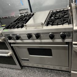 Viking Professional All Gas 36 Inch Range Stove With Griddle