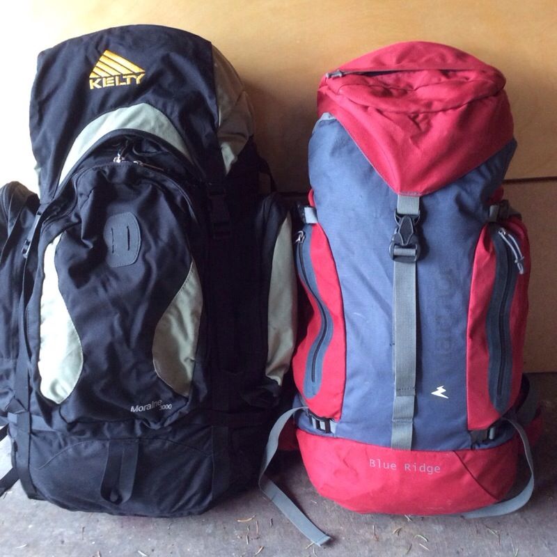 Kelty Moraine 3000/ Marmot Blue Ridge backpacks