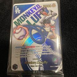 Dodgers One Piece Collab Limited Edition Card