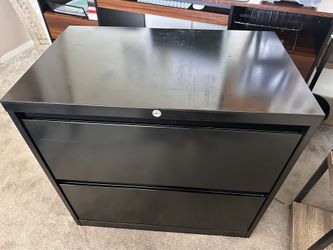 Black File Cabinet 