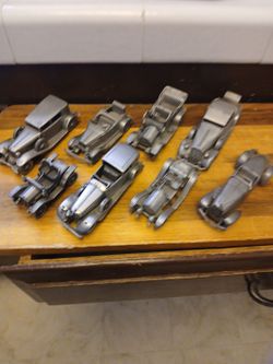 Collector pewter cars from England