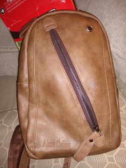 Sling Backpack Men Leather