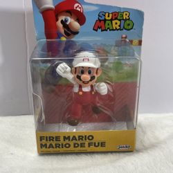 World of Nintendo Super Mario Action Figure 2.5" Fire Mario NEW 2020 Jakks