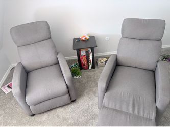 Grey recliners