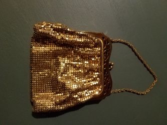 David & Whiting Gold Mesh Purse