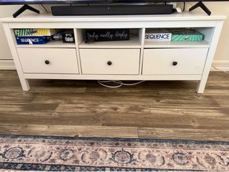 IKEA HEMNES TV Stand – White Stain – Excellent Condition
