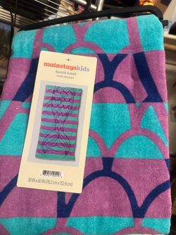 Mainstays Kids Mermaid Beach Towel