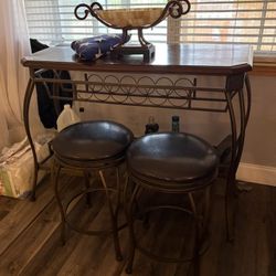 Wine Rack With Stools