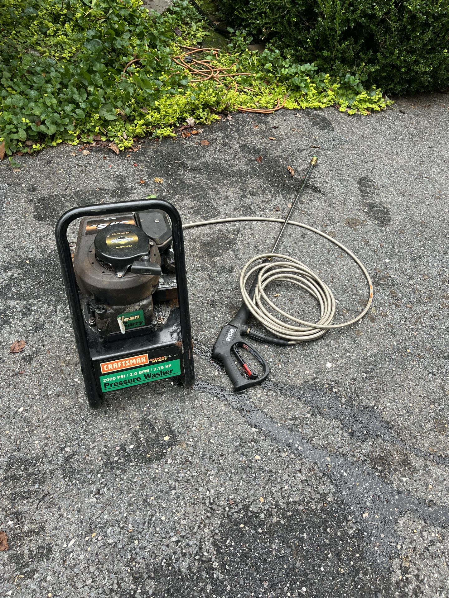 Craftsman 2000 Psi Pressure Washer