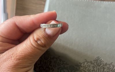 3/4 Carat Wedding Band 10k White Gold