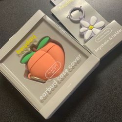 Earbud Case And Air Tag Key Chain Holder 