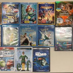 Disney Blu Ray/DVD 15 Movie Lot