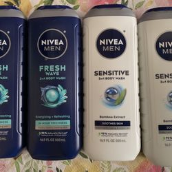 4/$12 Nivea Body Wash 