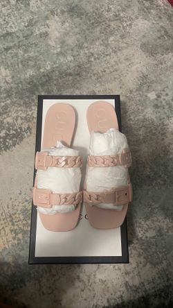 Gucci Women's Rubber Blush Pink Sandals