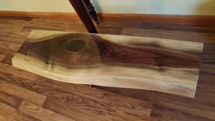 Handmade Black Walnut Mantel/ledge With Wall Brackets 3'x8"