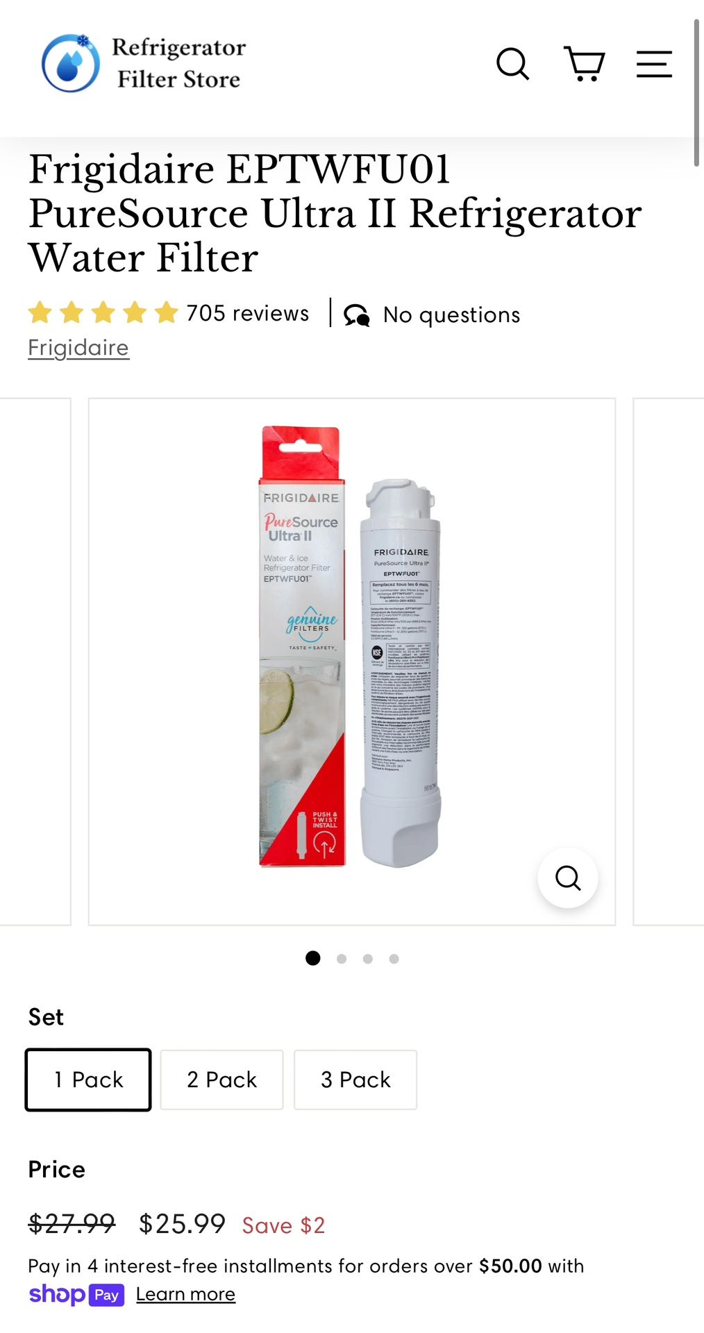 Frigidaire Water Filter