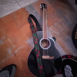 Fender FA-135CE Concert Acoustic-Electric Guitar in black